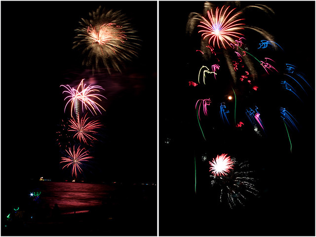 July 4th fireworks diptych 11