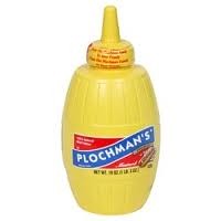 Plastic mustard squeeze bottle