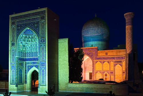 Samarkand at night