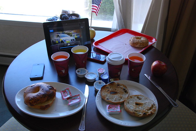 Frukostvanan - ipad-morgon-tv, bages och SF-utsikt
