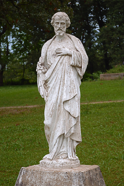 Saint Joseph Roman Catholic Church, in Tiff, Missouri, USA - statue of Saint Joseph