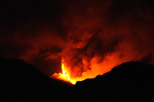  フリー写真素材, 自然・風景, 山, 火山, 社会・環境, 災害, 噴火, イタリア,  