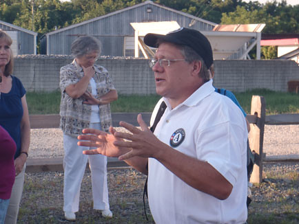 AmeriCorps Interpreter Volunteer Bob Flippen leads history programs at High Bridge Trail.