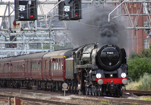 70013 Oliver Cromwell: The Norfolkman, Pudding Mill Lane July 2nd 2011