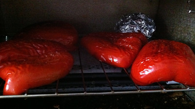 roasted red peppers