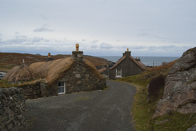 Blackhouse Village Isle of Lewis Outer Hebrides Scotland UK A002