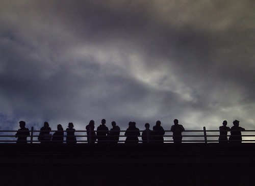 Watchers on Waterloo Bridge
