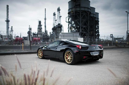 Check out this stunning set up on a black 458 Italia