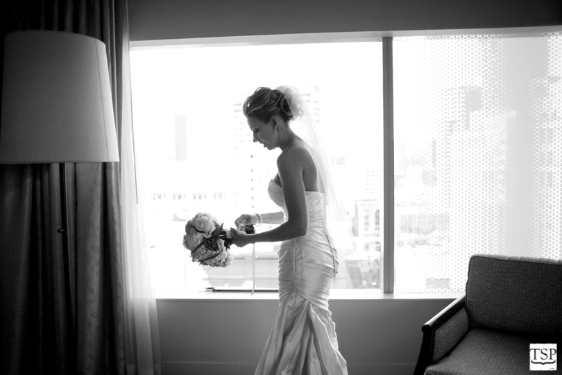 Candid of Bride Getting Ready
