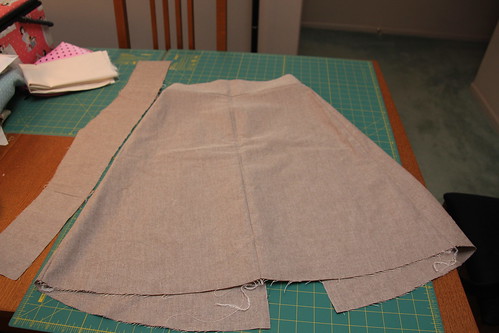 Makings of a Ginger Skirt