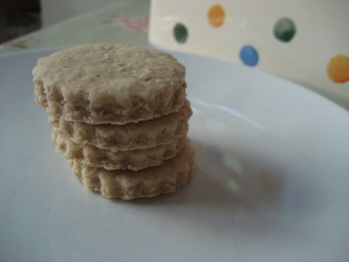 Little stack of oatcakes
