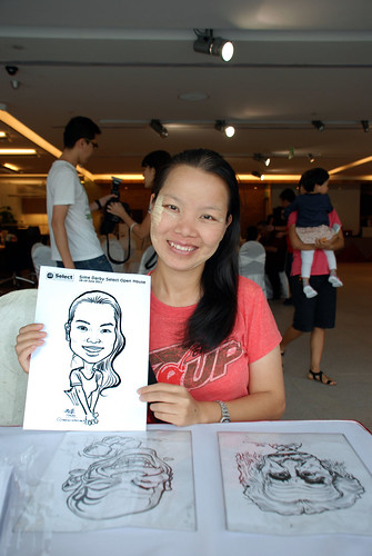 Caricature live sketching for Sime Darby Select Open House Day 2 - 1