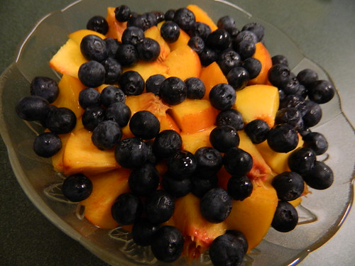 Peaches and Blueberries