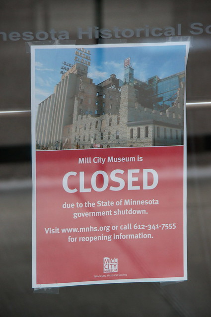 Mill City Museum Closed Due To State Shutdown
