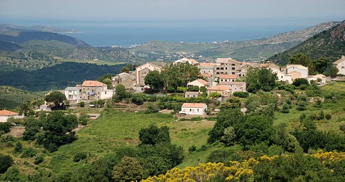 Village of Oletta in Corsica