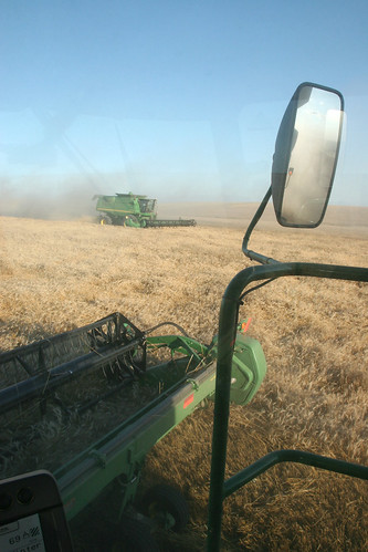 My view from the combine.