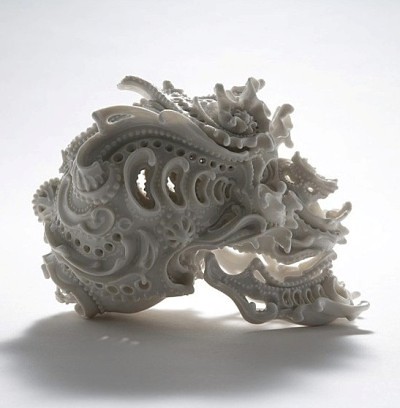 Ceramic Skulls by Katsuyo Aoki