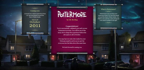 Pottermore Welcome