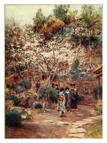 002-Ciruelos en Atami-Japanese gardens 1912-Walter Tyndale