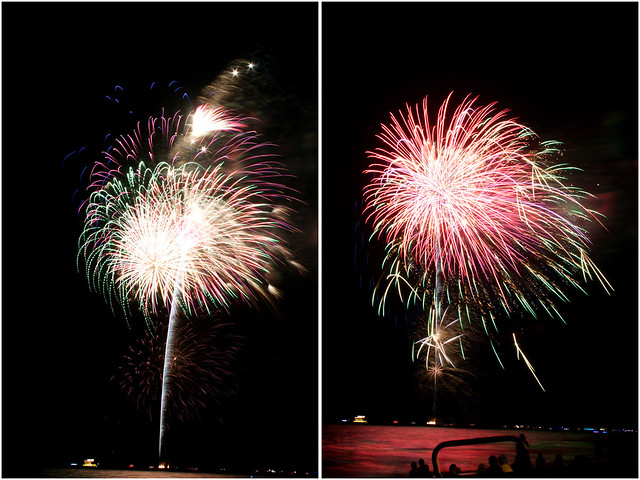 July 4th fireworks diptych 15