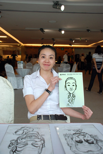 Caricature live sketching for Sime Darby Select Open House Day 2 - 8