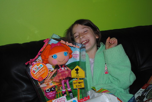 I think she liked her present!!