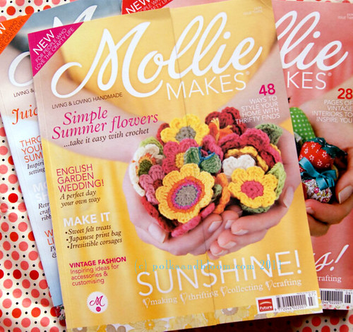 Polka & Bloom pattern in Mollie Makes magazine