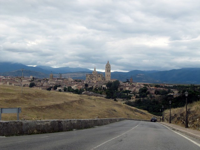 Driving along the roads of Segovia