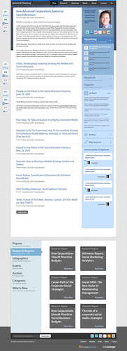 Web Strategy Blog Redesign, Q3, 2011