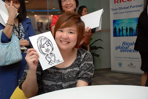 Caricature live sketching for Ricoh Roadshow - 27
