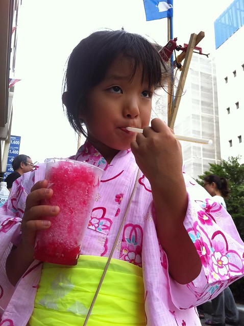 浦和祭りでかき氷