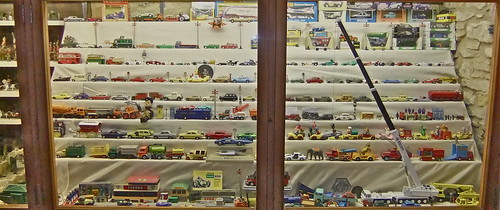 Dinky and Corgi cars at the museum