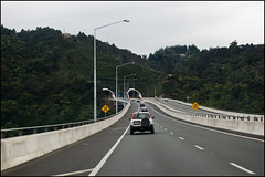 Driving on the Northern Motorway (SH1)