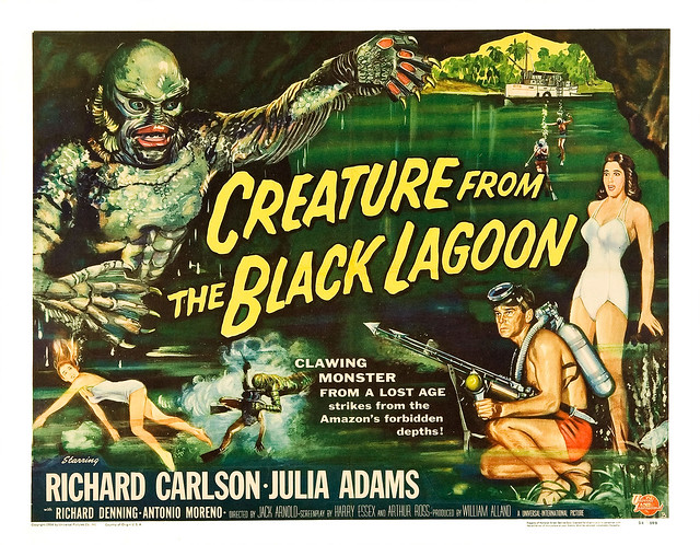 Reynold Brown - Creature From the Black Lagoon (Universal International, 1954) half sheet 1