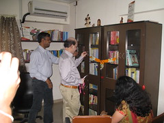 Chief Guest Inaugurating the library.JPG