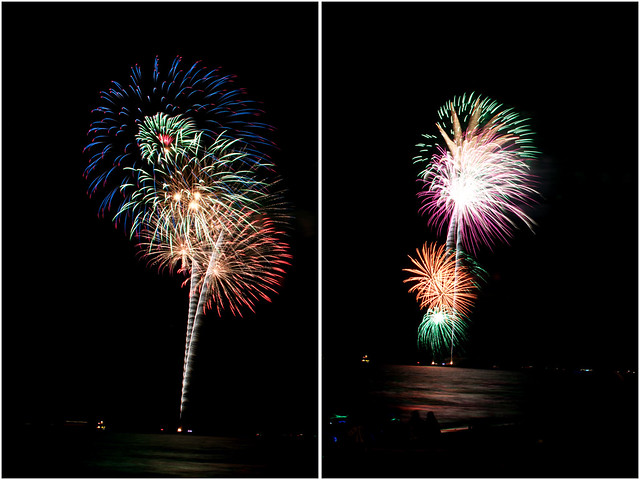 July 4th fireworks diptych 9