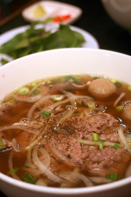 Vietnamese beef noodles (pho)