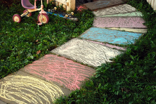 Chalk - My Front Yard Otherwise Known as the Candyland Game Board