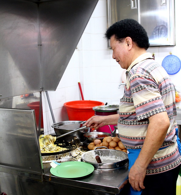 The boss Uncle Tan from Ah Chuan Oyster Omelette
