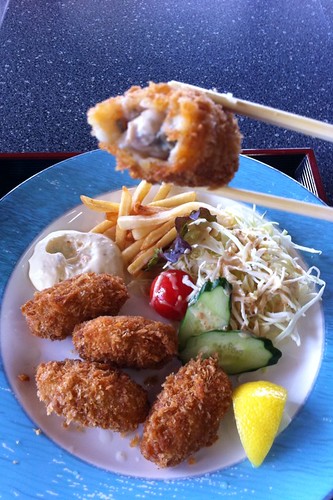 Fried oysters! 牡蠣フライ！