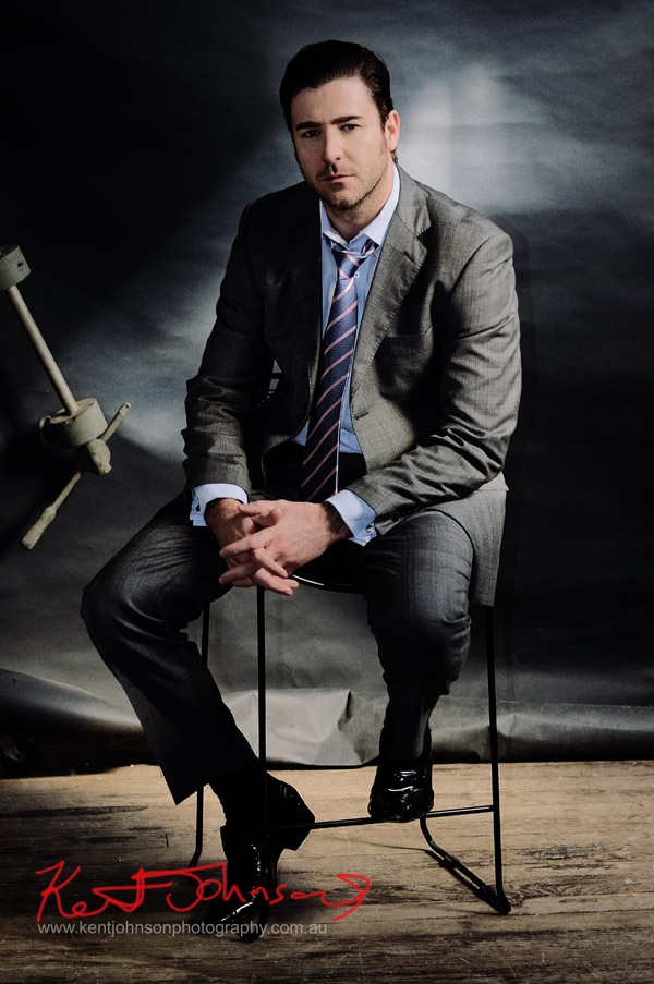 Male Modelling Portfolio, Crumpled suit, mood shot