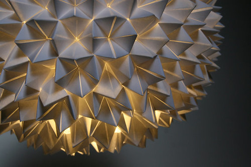 Faceted Origami Paper Lamp