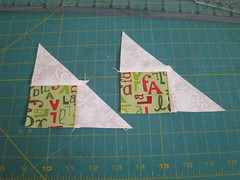 second triangle sewn]