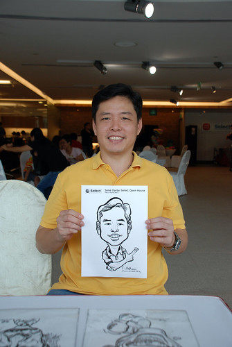 Caricature live sketching for Sime Darby Select Open House Day 1 - 17