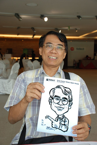 Caricature live sketching for Sime Darby Select Open House Day 2 - 5