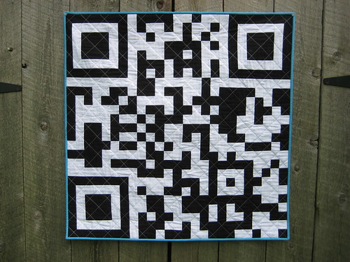 QR Code Quilt by Poppyprint