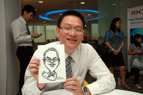 Caricature live sketching for Ricoh Roadshow - 18