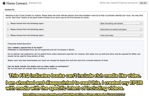 No videos in EPUB books on iBookstore?