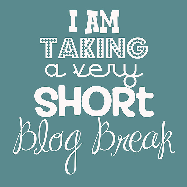 blog break