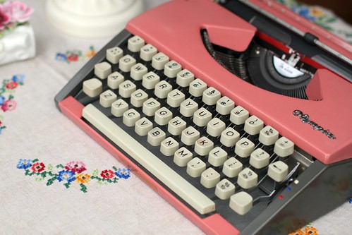 Purdy Pink Typewriter